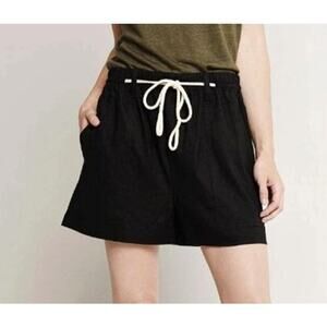 VINCE Linen Blend Rope Tie Pull On Shorts Casual Beachy Size S